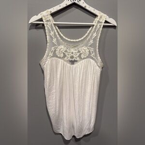 AE Elegant Cream Lace Top